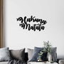 Wallity Hakuna Matata Escultura de pared